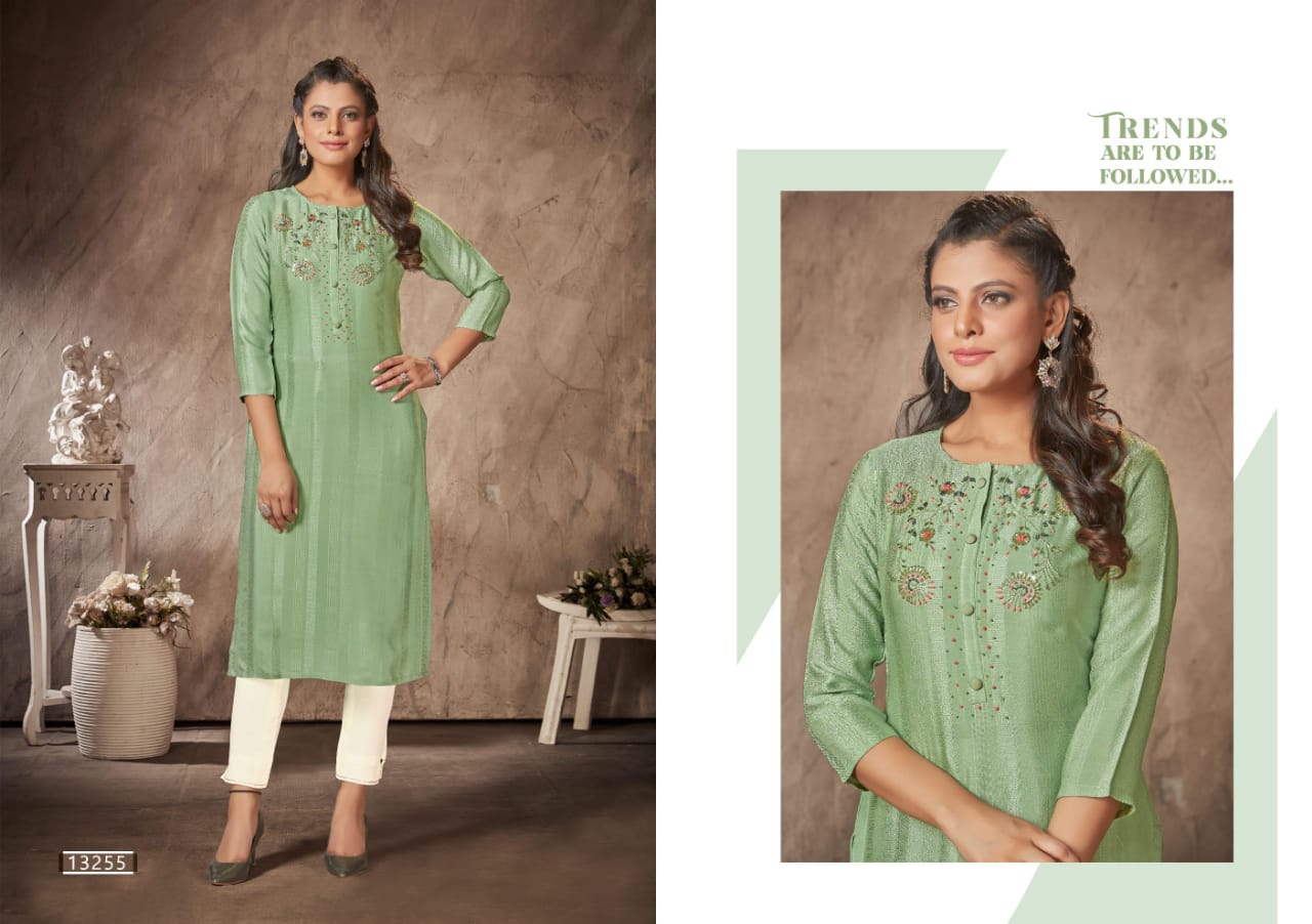 Kalaroop Cruise New Exclusive Wear Rayon Designer Kurti Collection
